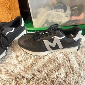 Mudd Black and Gray Athletic Shoes